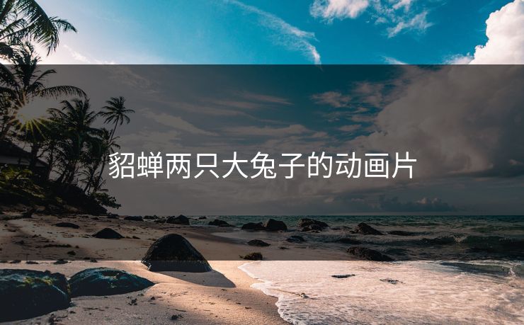 貂蝉两只大兔子的动画片