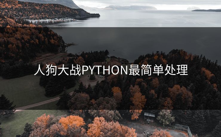 人狗大战PYTHON最简单处理